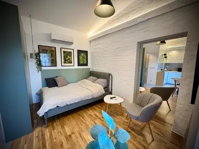 Część wypoczynkowa w obiekcie Apartamenty Młyńska 3A