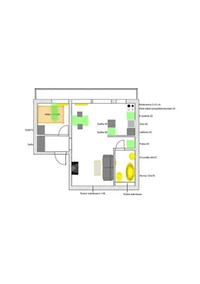 Plan piętra w obiekcie Apartament Zachody nad Wrocławiem