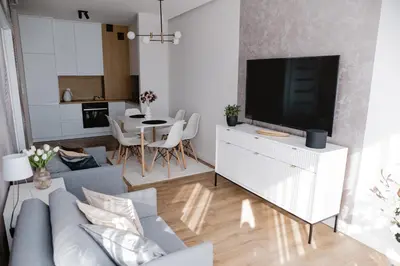 Kuchnia lub aneks kuchenny w obiekcie Apartament 1 Rozmarynowa 2 Residence Opole