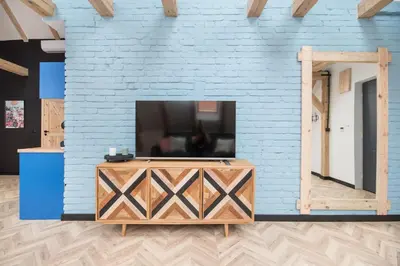 Telewizja i/lub zestaw kina domowego w obiekcie Apartament Wincentego Styczyńskiego