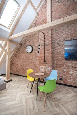 Telewizja i/lub zestaw kina domowego w obiekcie Apartament Wincentego Styczyńskiego