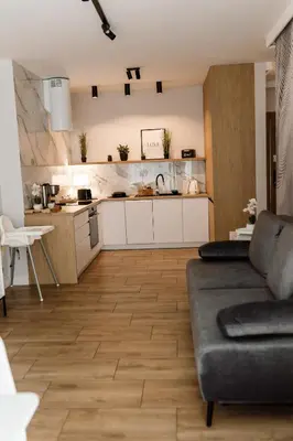 Kuchnia lub aneks kuchenny w obiekcie Apartament 8 Rozmarynowa 2 Residence Opole