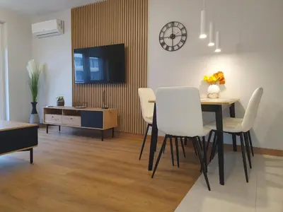 Telewizja i/lub zestaw kina domowego w obiekcie Apartament 45