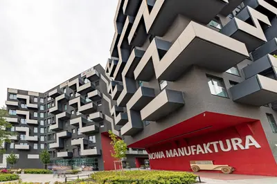 Budynek, w którym mieści się apartament
