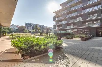 Budynek, w którym mieści się apartament
