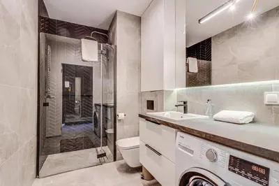 Łazienka w obiekcie RentPlanet - Apartamenty Księcia Witolda
