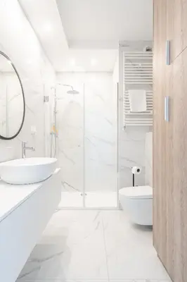 Łazienka w obiekcie RentPlanet - Apartamenty Księcia Witolda
