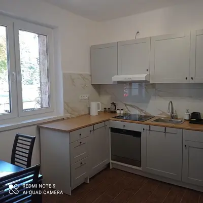 Kuchnia lub aneks kuchenny w obiekcie Hostel Wiśniowa 55