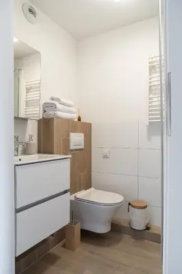 Łazienka w obiekcie RentPlanet - Apartamenty Dyrekcyjna