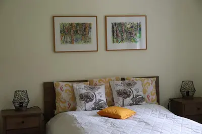 Łóżko lub łóżka w pokoju w obiekcie Serenity Garden Villas - Polanica-Zdrój