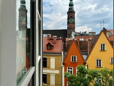 Budynek, w którym mieści się apartament