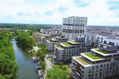 Widok na miasto Wrocław z tego apartamentu