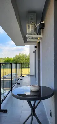 Balkon lub taras w obiekcie Apartament JB 56m2 parking,balkon,2sypialnie