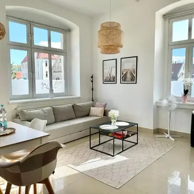 Luksusowy apartament na parterze w okolicy jeziora i Gór Sowich