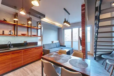 Część wypoczynkowa w obiekcie LAGUNA LOFT Aleja Zwycięzców Dwupoziomowy