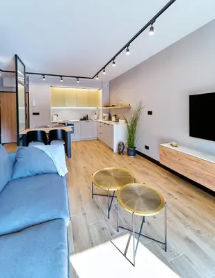 Część wypoczynkowa w obiekcie LAGUNA Ogrody Pieniawskie 18 SAPPHIRE VIP z tarasem