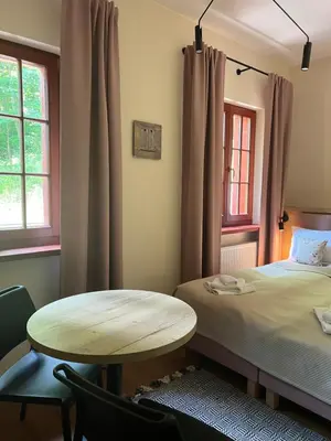 Łóżko lub łóżka w pokoju w obiekcie Villa Winkler