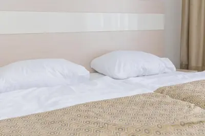 Łóżko lub łóżka w pokoju w obiekcie VacationClub - Solden Apartament 18