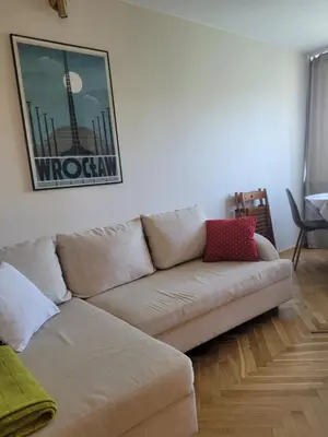 Część wypoczynkowa w obiekcie Apartament przy Rynku z garażem