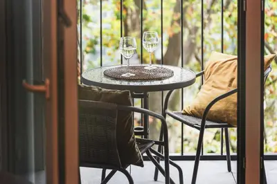 Balkon lub taras w obiekcie Komfort z balkonem i parkingiem w centrum Wrocławia