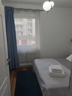 Łóżko lub łóżka w pokoju w obiekcie Oława Jodłowa