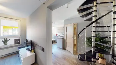 Plan piętra w obiekcie Family House Rydygiera 16 Tectum Apartments