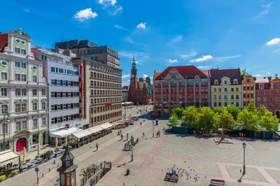 Widok na miasto Wrocław z tego apartamentu