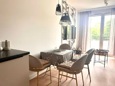 Część wypoczynkowa w obiekcie Gold Sleep nowy apartament z jacuzzi na wyłączność
