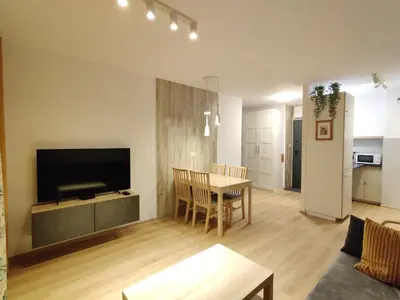 Telewizja i/lub zestaw kina domowego w obiekcie Panda