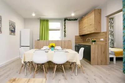 Kuchnia lub aneks kuchenny w obiekcie Apartament Piwna 13
