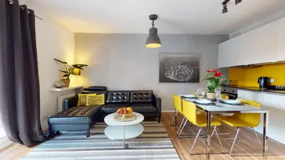 Część wypoczynkowa w obiekcie Kurkowa 14 Tectum Apartments