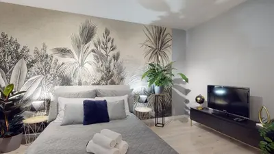 Telewizja i/lub zestaw kina domowego w obiekcie Kurkowa 14 Tectum Apartments