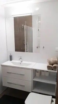 Łazienka w obiekcie Apartament Zalesie z tarasem