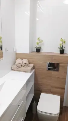 Łazienka w obiekcie Apartament Zalesie z tarasem