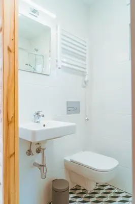 Łazienka w obiekcie Arche Siedlisko Piłka Boisko