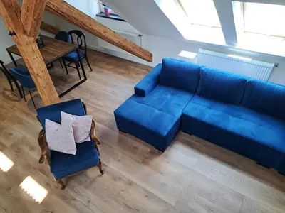Część wypoczynkowa w obiekcie PIASTA STREET APARTMENT