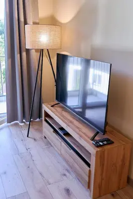 Telewizja i/lub zestaw kina domowego w obiekcie LAGUNA Villa Fonte 16 z garażem