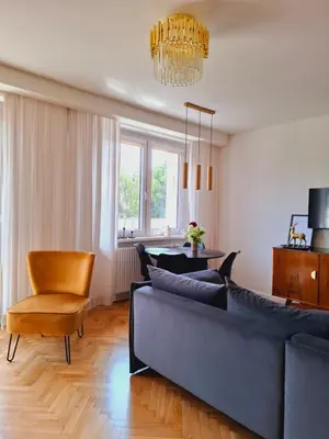 Część wypoczynkowa w obiekcie Apartament Home Mi