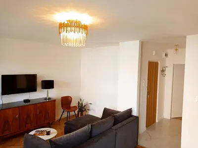 Telewizja i/lub zestaw kina domowego w obiekcie Apartament Home Mi