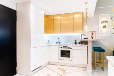 Kuchnia lub aneks kuchenny w obiekcie Apartament Chanel Jana Pawła