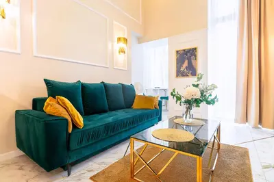 Część wypoczynkowa w obiekcie Apartament Chanel Jana Pawła
