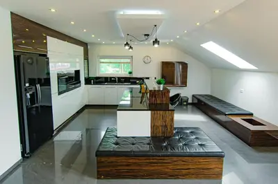 Kuchnia lub aneks kuchenny w obiekcie Apartamenty Żołnierska 31 - Apartament nr 2