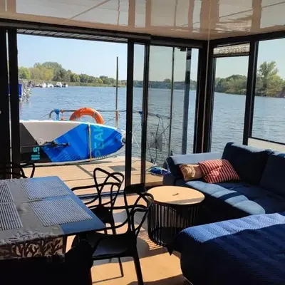 Houseboat Water King apartament pływający dom na wodzie łódź Hausboot 7 os