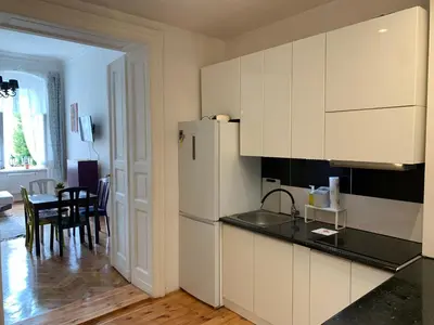 Kuchnia lub aneks kuchenny w obiekcie RynekArt Apartment