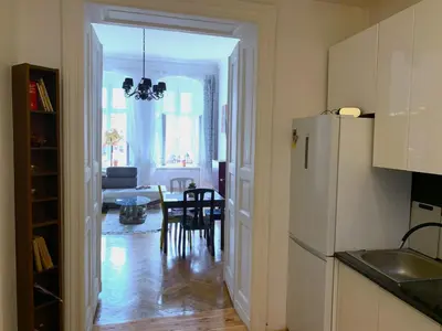 Kuchnia lub aneks kuchenny w obiekcie RynekArt Apartment