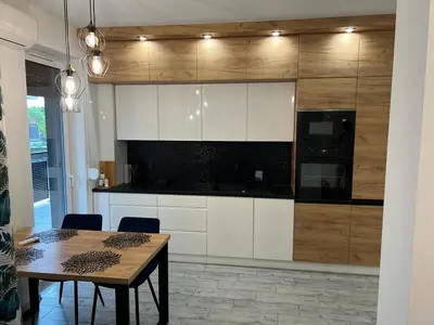 Kuchnia lub aneks kuchenny w obiekcie Apartament Korczak Park