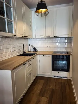 Kuchnia lub aneks kuchenny w obiekcie Apartament Ceglany
