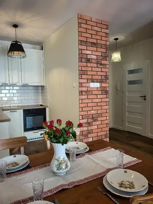 Kuchnia lub aneks kuchenny w obiekcie Apartament Ceglany