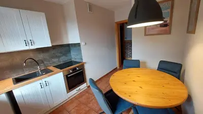 Kuchnia lub aneks kuchenny w obiekcie Apartament Międzygórski