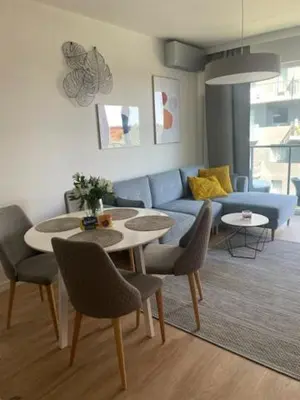 Część wypoczynkowa w obiekcie Apartament Mieszczański Klima-ParkigFree2x-Netflix-YouTube